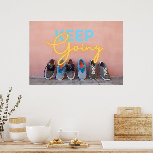 保トレーニングゴールやる気を起こさせる ポスター (キッチン)