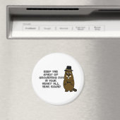 保ハートのグラウンドホッグの日の精神 マグネット (インサイチュ (食洗機))