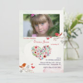 保ハート招待状 招待状 (スタンド正面)