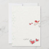 保ハート招待状 招待状 (裏面)