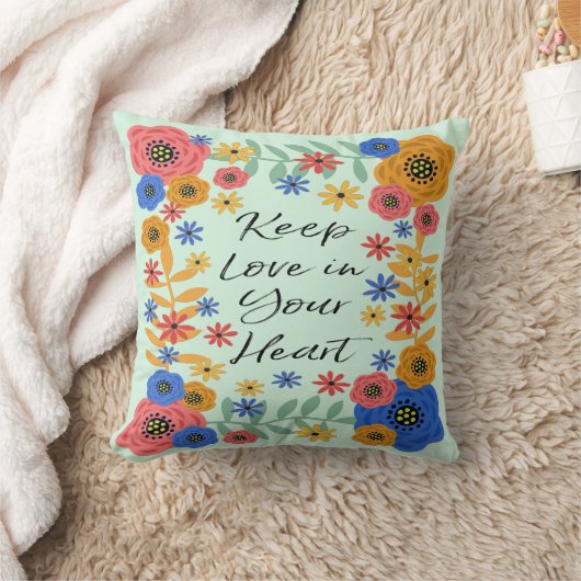 保ハート クッション (ブランケット)