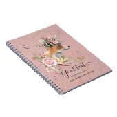 保パーソナライズされた保キツネ羽毛記念贈呈 ノートブック (右側)