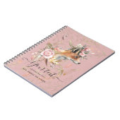 保パーソナライズされた保キツネ羽毛記念贈呈 ノートブック (左側)