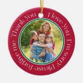 保パーソナライズされた望小野家 セラミックオーナメント (正面)