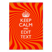 保パーソナライズされた落ち着いて文字オレンジの渦巻き (正面)