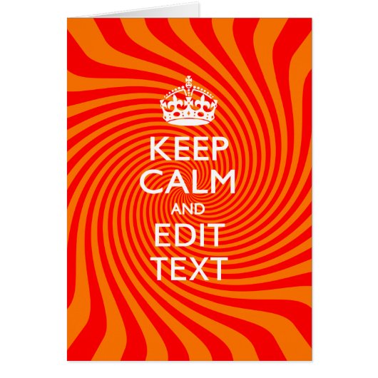 保パーソナライズされた落ち着いて文字オレンジの渦巻き (正面)