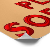 保パーソナライズされた遊CALM AND SOFTBALLのペーラー ポスター (角)