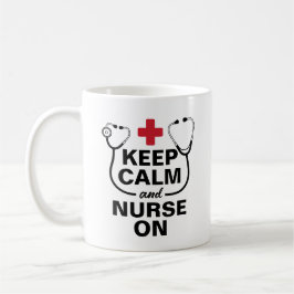 保パーソナライズされた静とナースオンカスタム コーヒーマグカップ