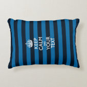 保パーソナライズされたCALMとテキストの使い方ストライプの アクセントクッション (正面)