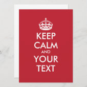 保パーソナライズされたCALMとYOUR TEXT – ホワイトワード (正面/裏面)