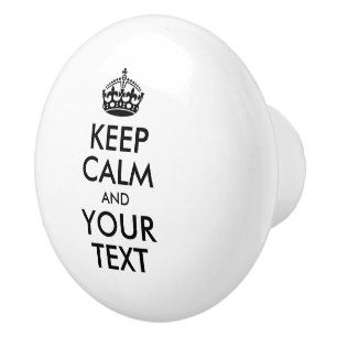 保パーソナライズされたCALMとYOUR TEXT – 黒語 セラミックノブ