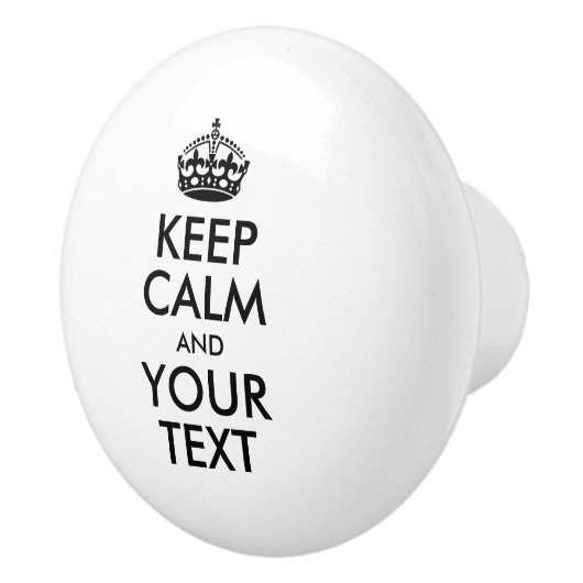 保パーソナライズされたCALMとYOUR TEXT – 黒語 セラミックノブ (右)