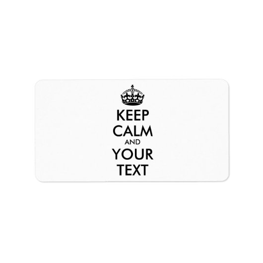 保パーソナライズされたCALMとYOUR TEXT – 黒 ラベル (正面)