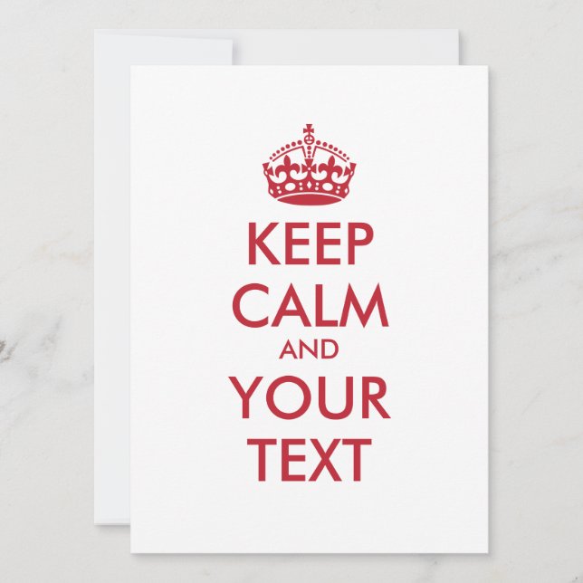 保パーソナライズされたCALMとYOUR TEXT - red words (正面)