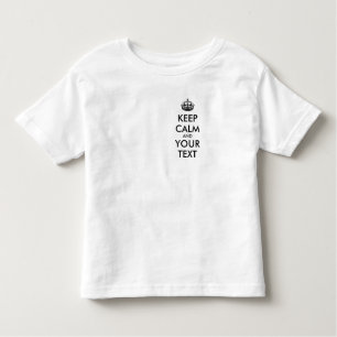 保パーソナライズされたCALM トドラーTシャツ