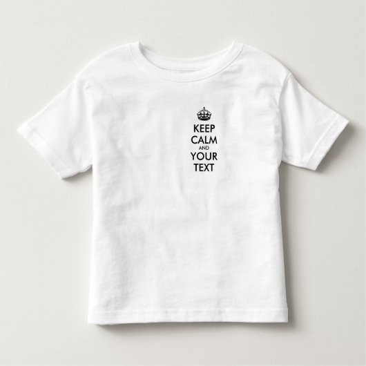 保パーソナライズされたCALM トドラーTシャツ (正面)