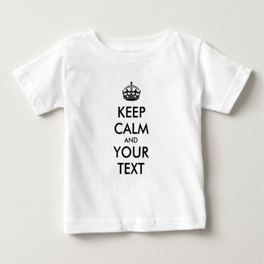 保パーソナライズされたCALM ベビーTシャツ (正面)