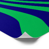 保パーソナライズされたCalm BlueとGreen with a Twist ポスター (角)