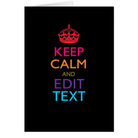 保パーソナライズされたCALM Have Your Text 数々の-Colored (正面)