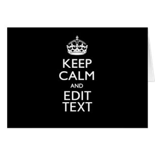 保パーソナライズされたCALM Have Your Text on Black