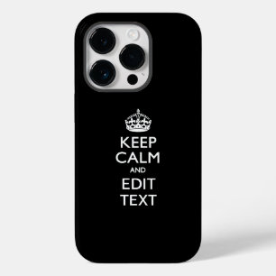 保パーソナライズされたCALM Have Your Text on Black Case-Mate iPhone 14 Proケース