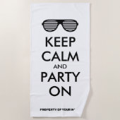 保パーティーが落ち着いてビーチタオルの贈り物 ビーチタオル (正面)