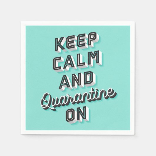 保パーティーの検疫 スタンダードカクテルナプキン (正面)