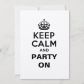 保パーティー 招待状 (正面)