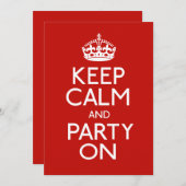 保パーティー 招待状 (正面/裏面)