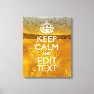 保ビールのテキストを落ち着けカッコいいて キャンバスプリント