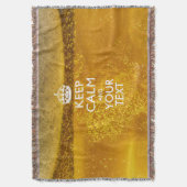 保ビールのテキストを落ち着けカッコいいて スローブランケット (正面縦)