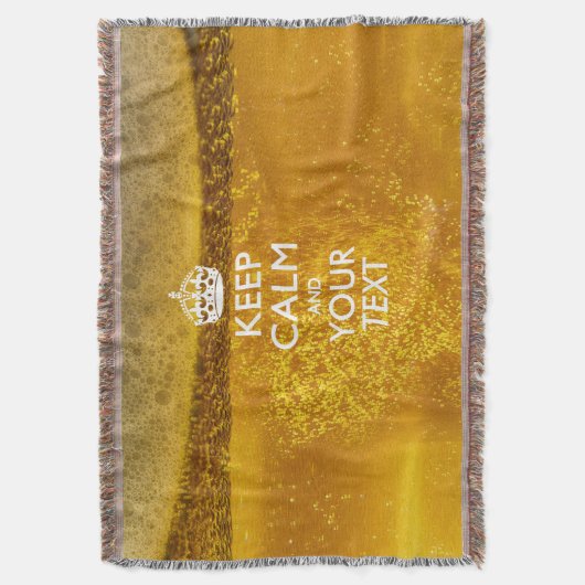 保ビールのテキストを落ち着けカッコいいて スローブランケット (正面縦)