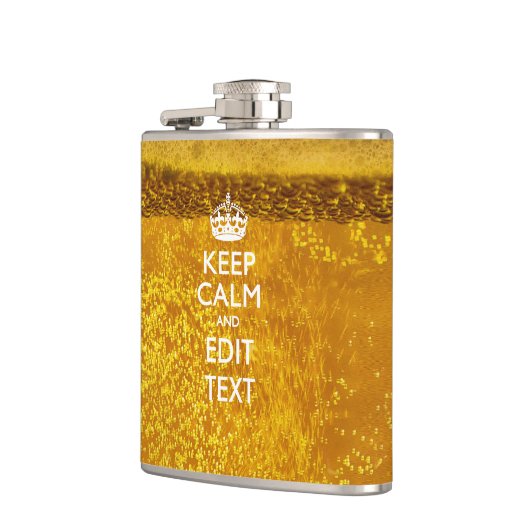 保ビールのテキストを落ち着けカッコいいて フラスク (左)