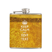 保ビールのテキストを落ち着けカッコいいて フラスク (正面)