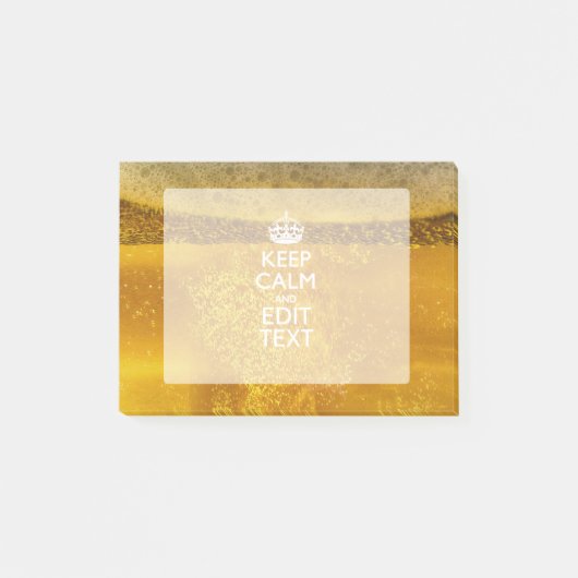 保ビールのテキストを落ち着けカッコいいて ポストイット (正面)