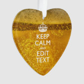 保ビールのテキストを落ち着け素晴らして オーナメント (正面)