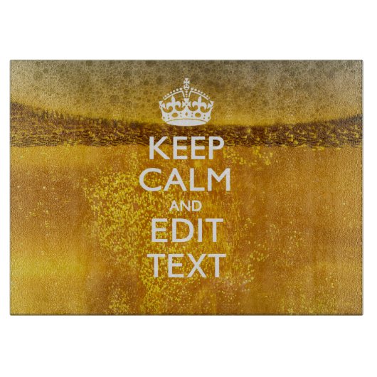 保ビールのテキストを落ち着け素晴らして カッティングボード (正面)