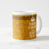 保ビールのテキストを落ち着け素晴らして ジャンボコーヒーマグカップ (正面右)