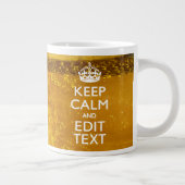 保ビールのテキストを落ち着け素晴らして ジャンボコーヒーマグカップ (右)