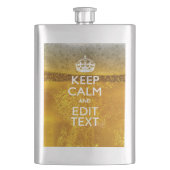 保ビールのテキストを落ち着け素晴らして フラスク (正面)