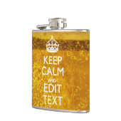 保ビールのテキストを落ち着け素晴らして フラスク (左)