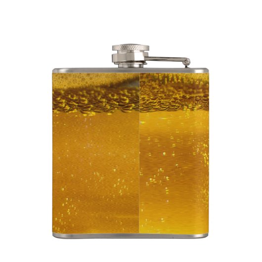 保ビールのテキストを落ち着け素晴らして フラスク (裏面)