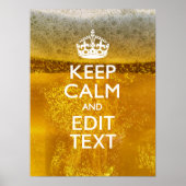 保ビールのテキストを落ち着け素晴らして ポスター (正面)