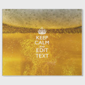 保ビールのテキストを落ち着け素晴らして ラッピングペーパー (フラット)