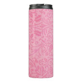 保ピンクリボンキルトパーソナライズされた タンブラー (裏面)