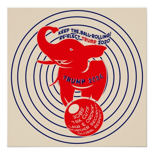保ボール転がのトランプ2024 ポスター (正面)