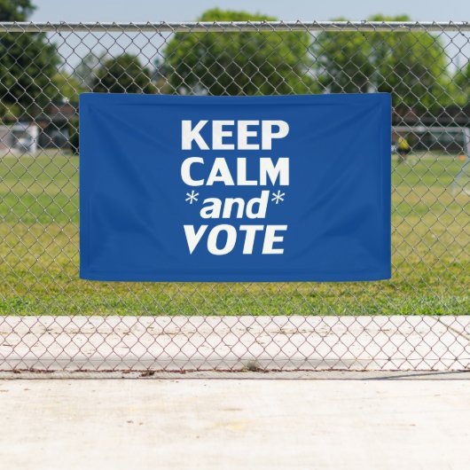 保モダンタイポグラフィ白青 横断幕 (インサイチュ)