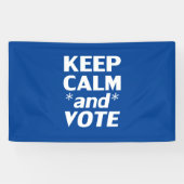 保モダンタイポグラフィ白青 横断幕 (横)