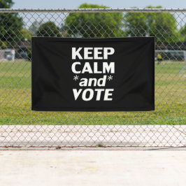 保モダンタイポグラフィ白黒 横断幕