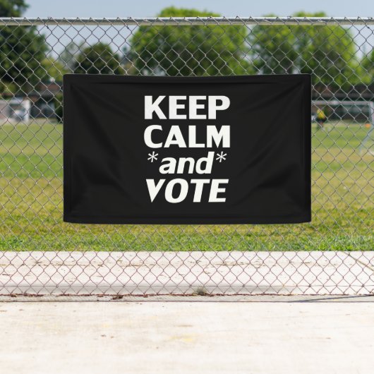 保モダンタイポグラフィ白黒 横断幕 (インサイチュ)